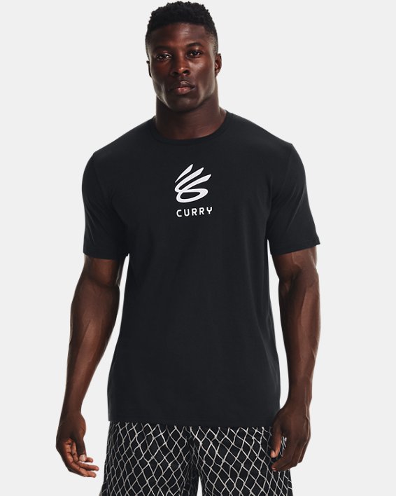 Men's Curry UNDRTD Splash T-Shirt, Black, pdpMainDesktop image number 0